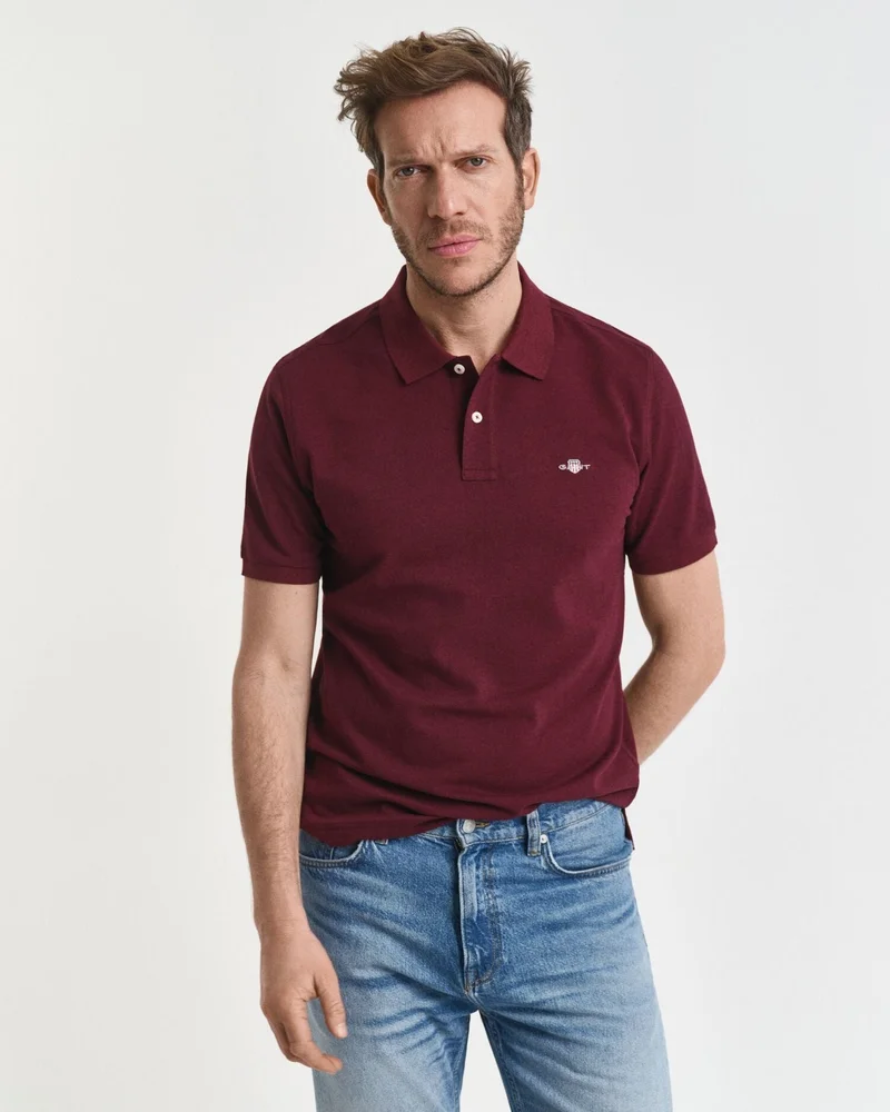 GANT Regular Shield Short Sleeve Pique Polo